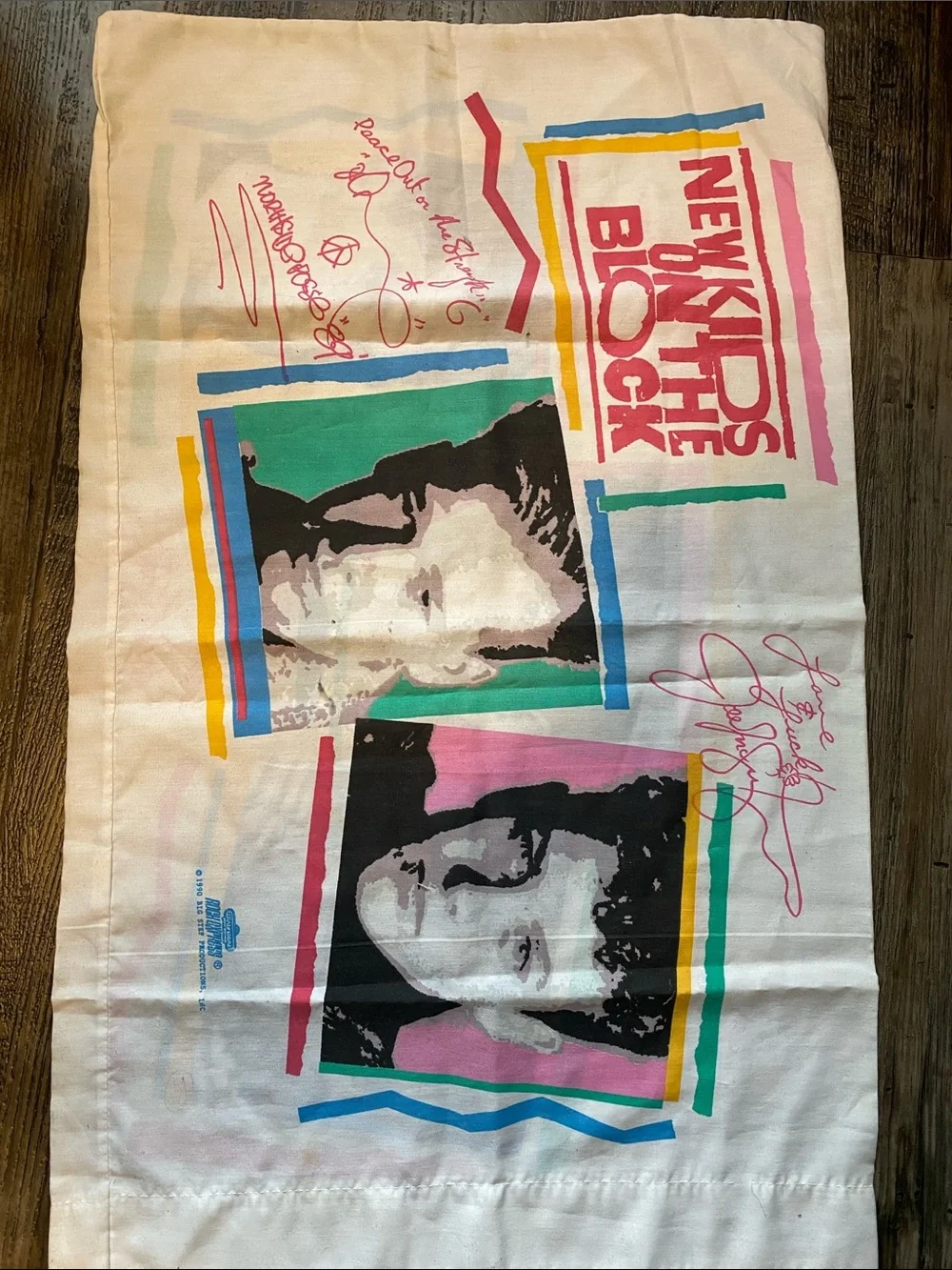 New Kids on the Block pillow case
